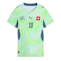 Dres Švajčiarsko Granit Xhaka #10 Preč pre Ženy MS 2026 Krátky Rukáv